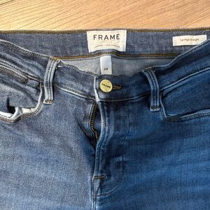 Frame Denim Women's Classic Blue Straight Leg Jeans